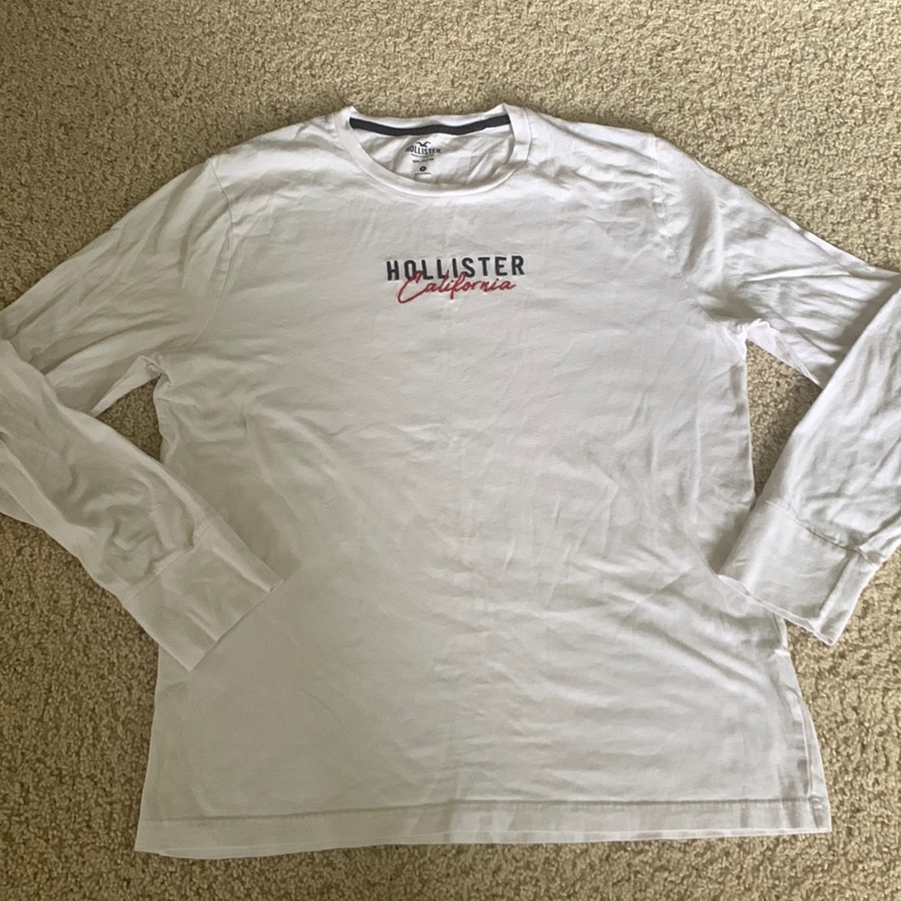 ⭐️BOGO⭐️ Hollister Mens Medium Logo long sleeve tee